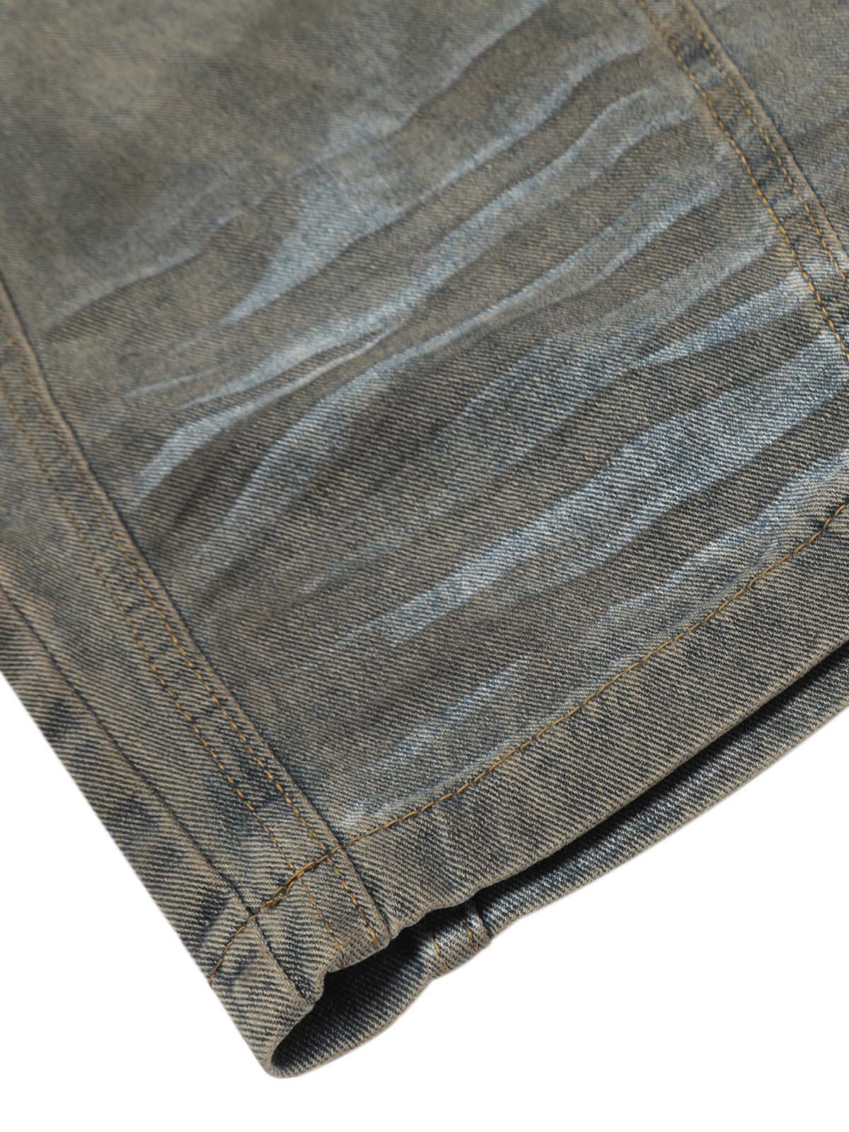 'District' High Street Distressed Jeans