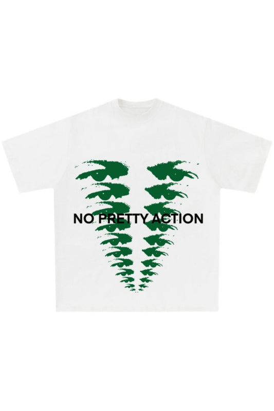 Graphic Tee 'No Pretty Action'