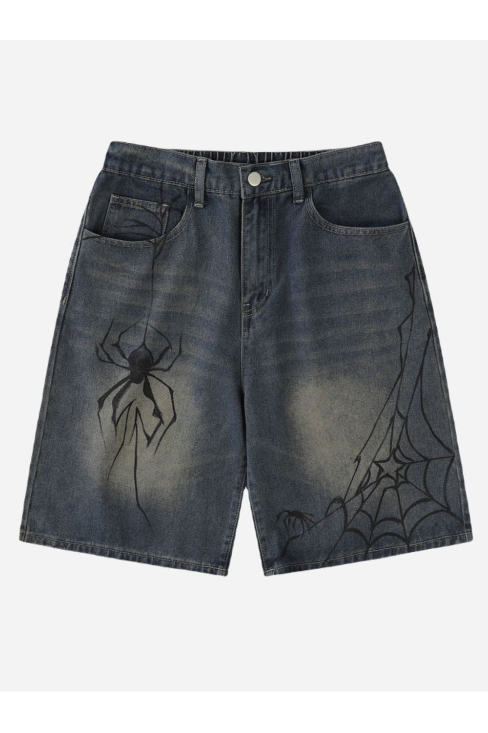 Shorts With Spider Print