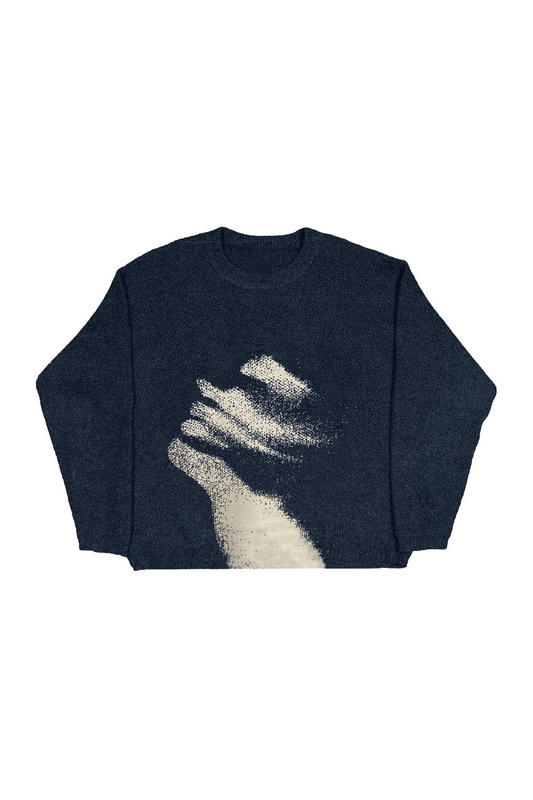 'Veiled Touch' Knit Sweater