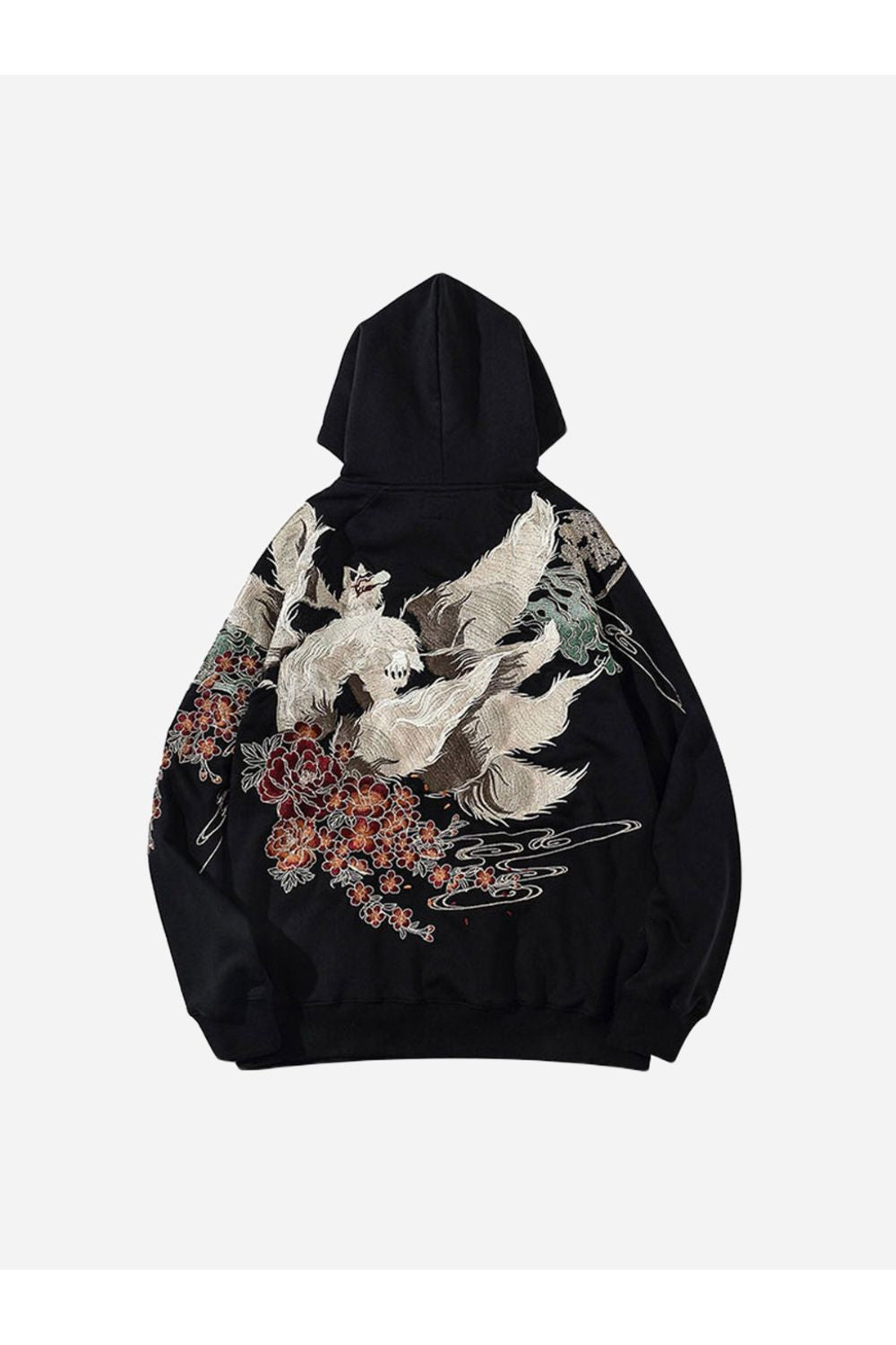 Hoodie With Art Knitting