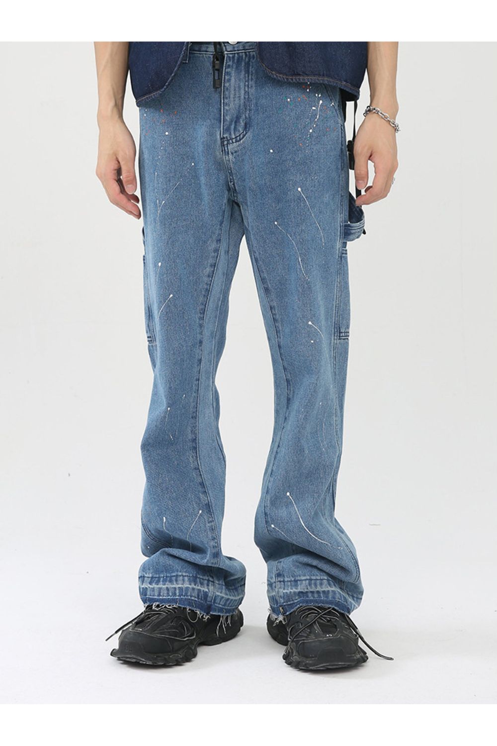 Jeans Flared With Paint