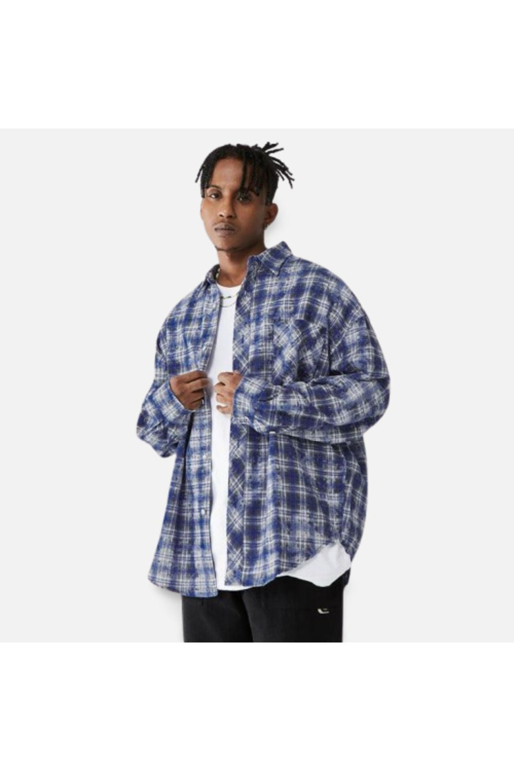 MyGarments - Brushed Check Oversized Shirts