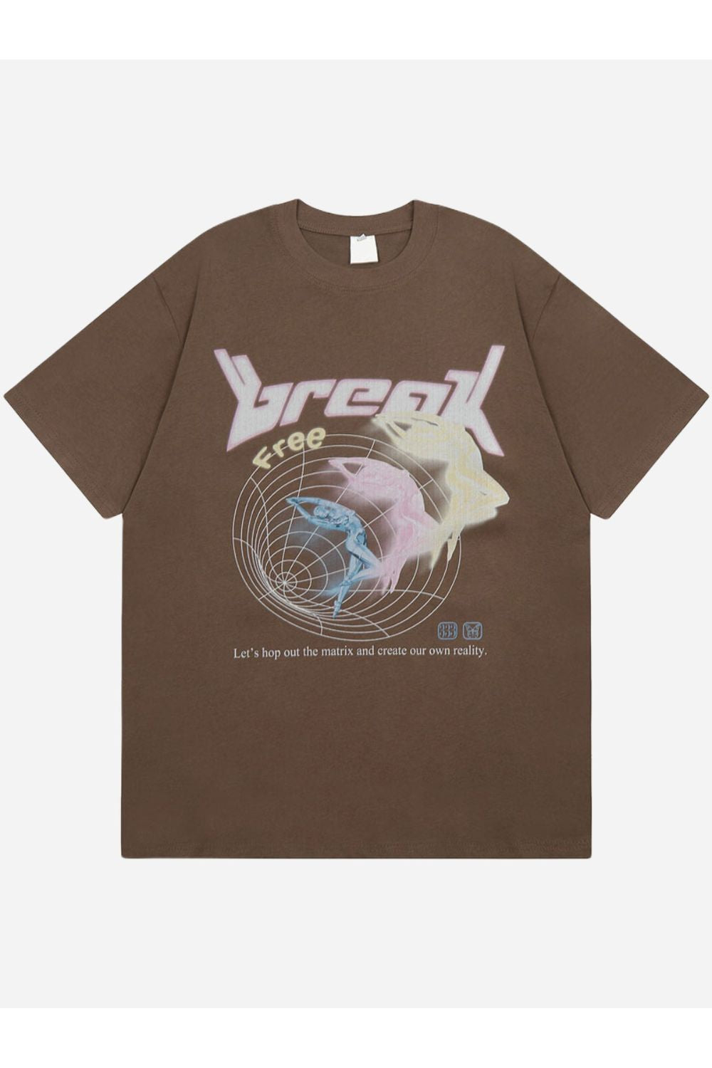 T Shirt With Break Print