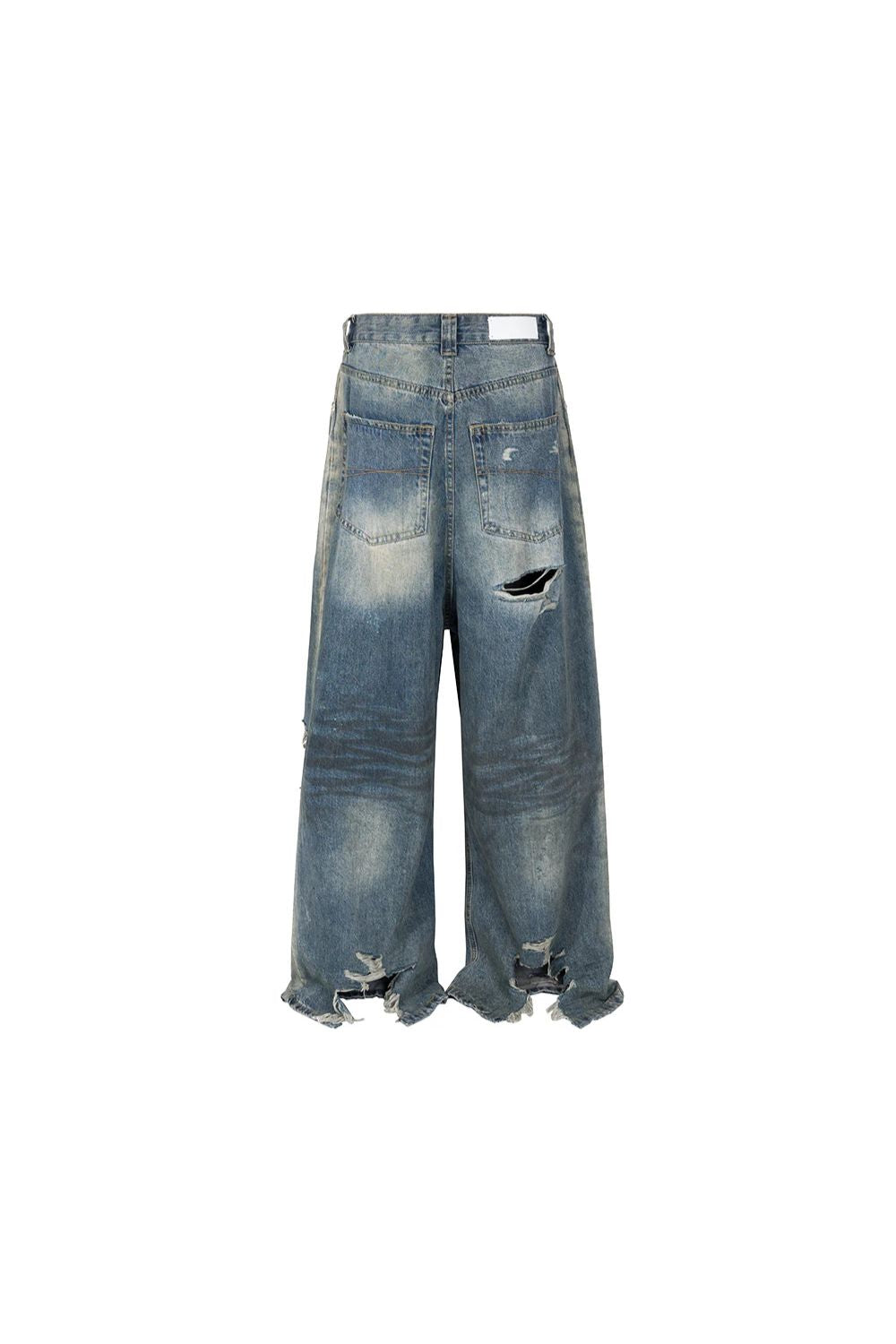 'Frayed' Ripped Baggy Jeans