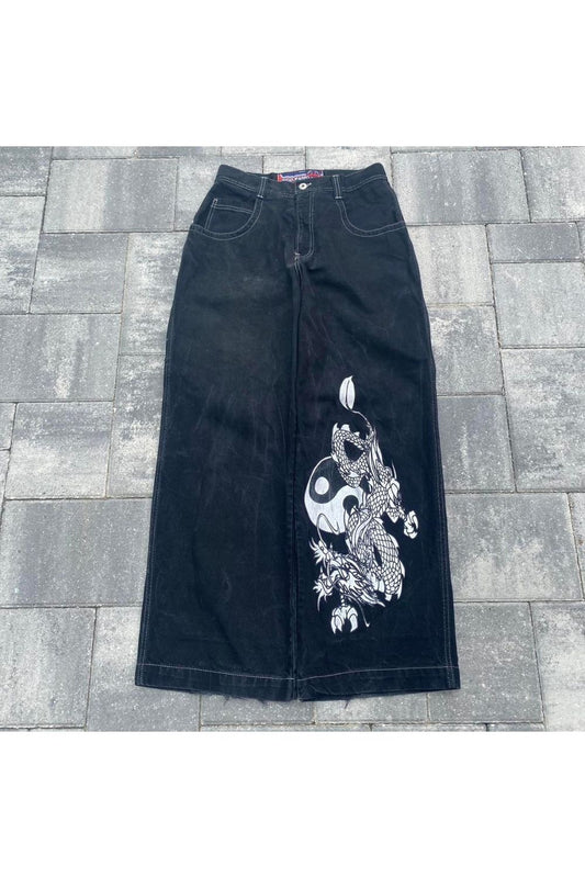 'Yin-Yang' Baggy Jeans