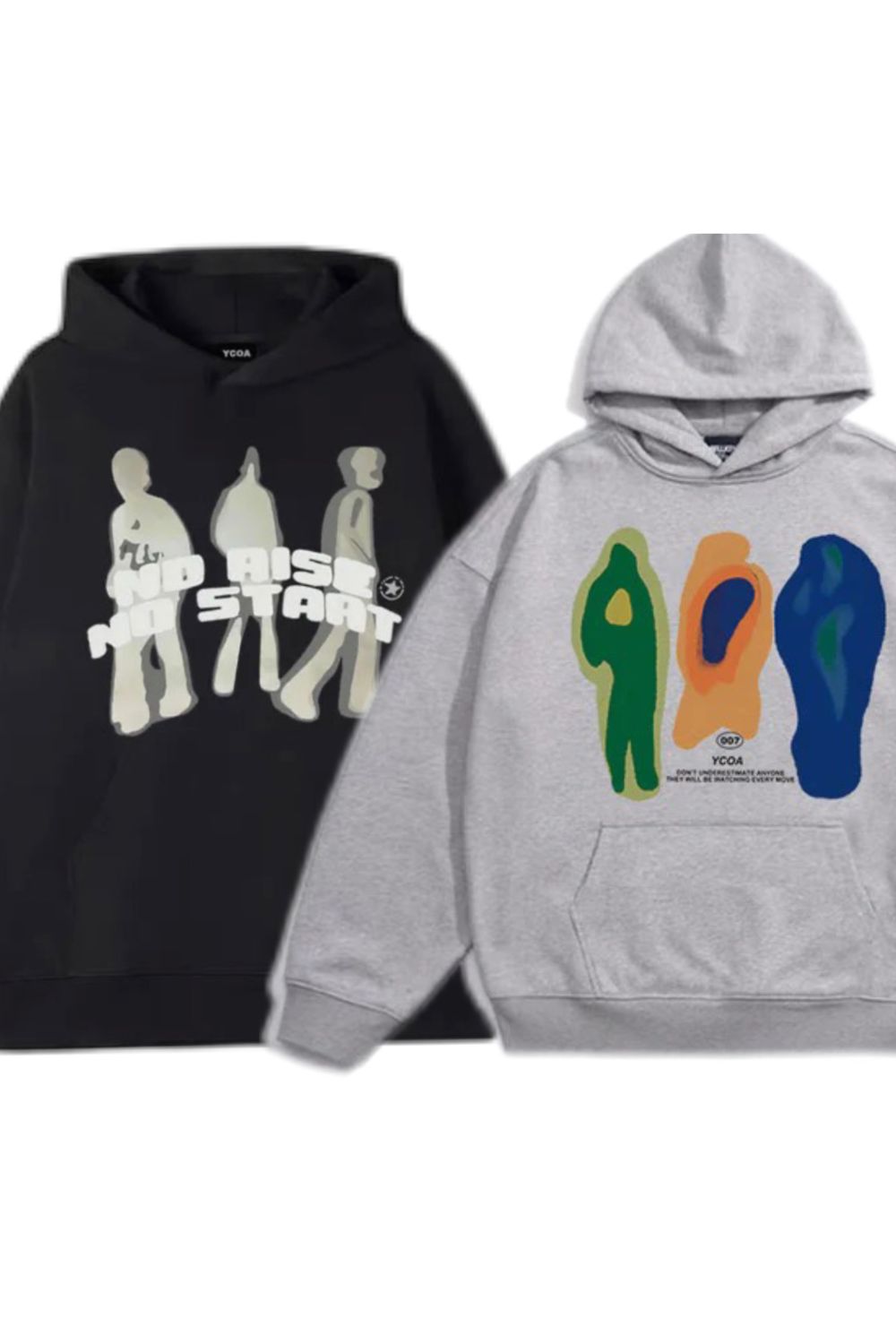 |BUNDLE| 'RADIATION' HOODIE+'NO RISE NO START' HOODIE