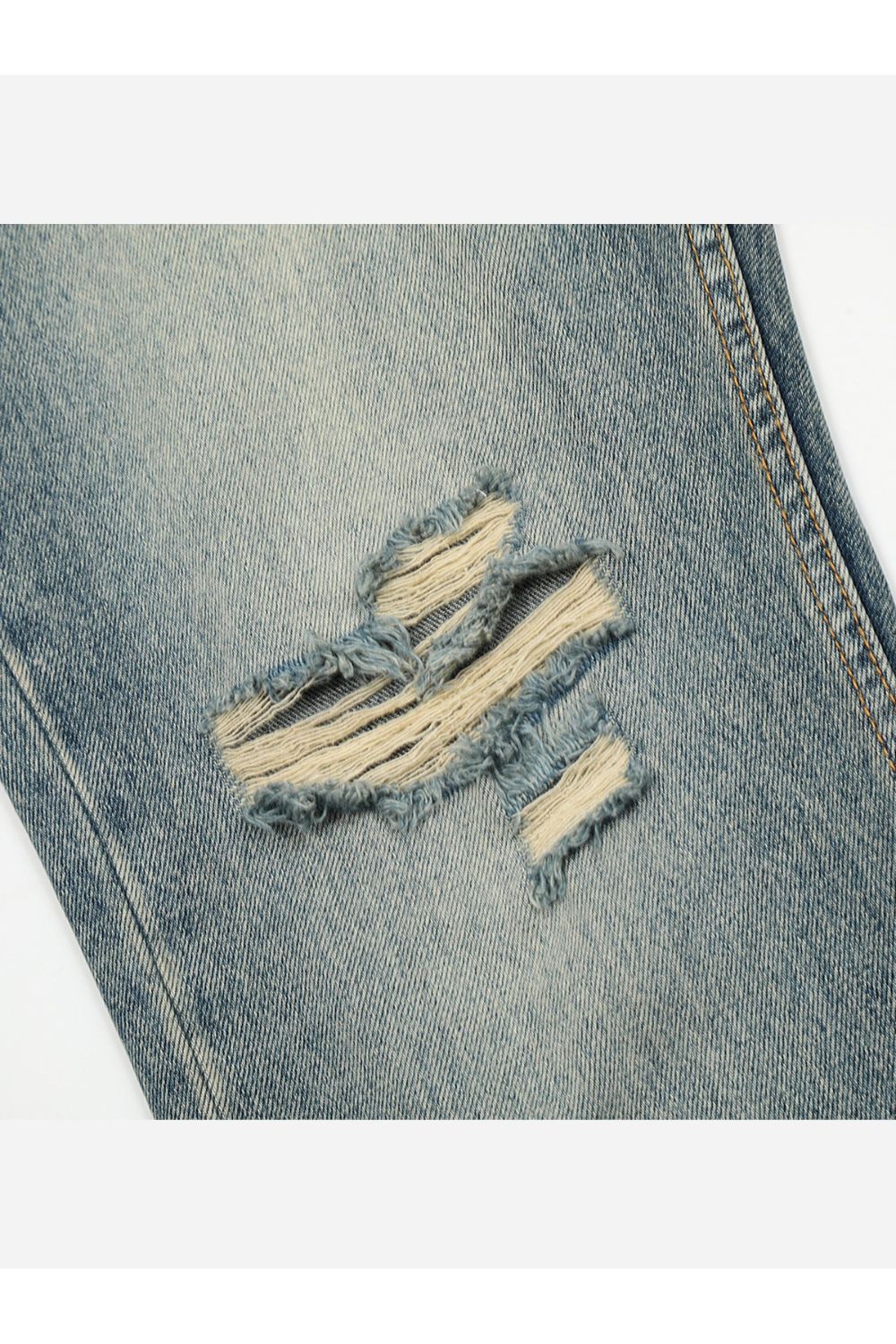 Jeans With Ripped Design Flared