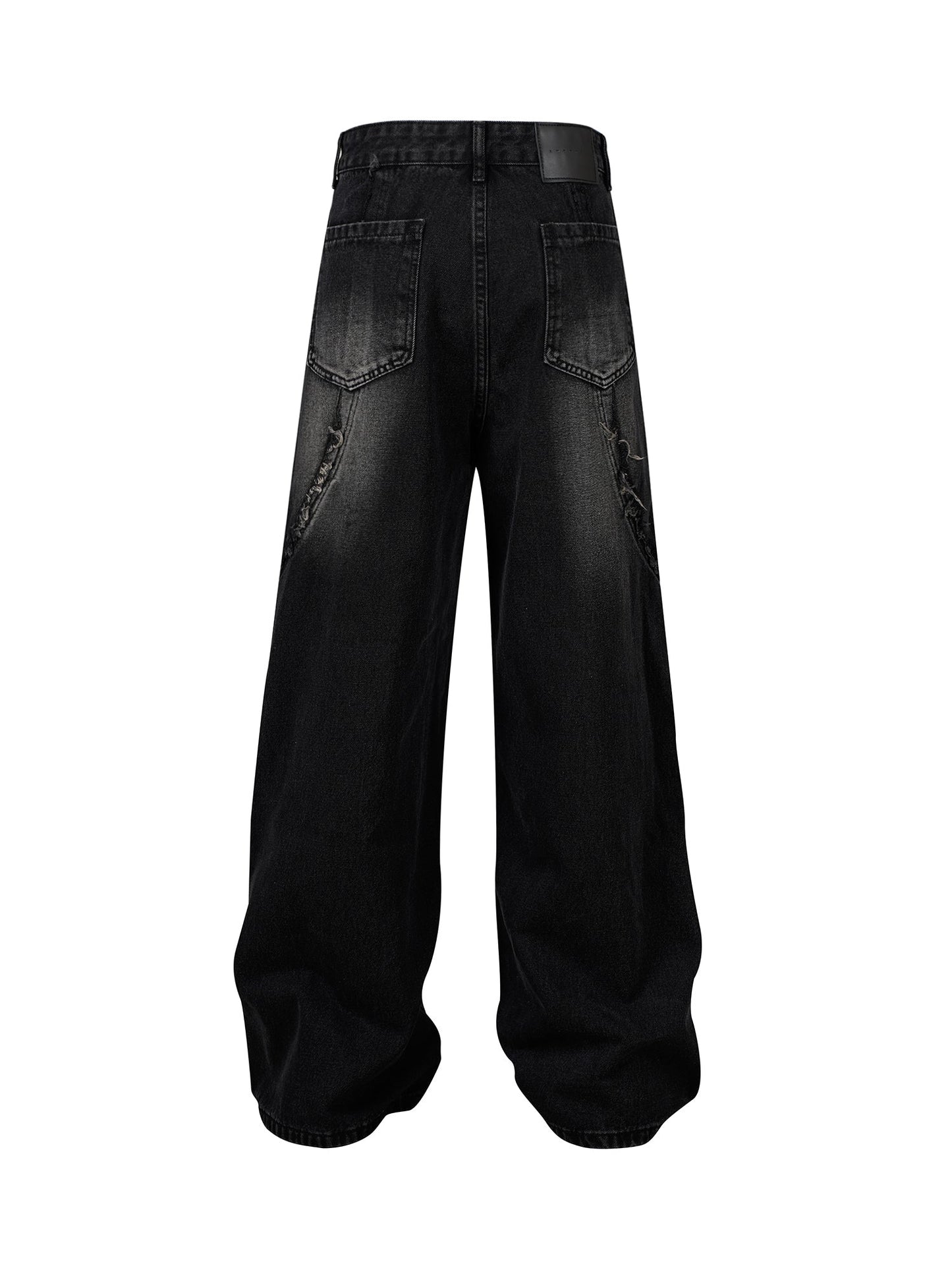 'Wave' High Street Hip-hop Fur Accent Jeans