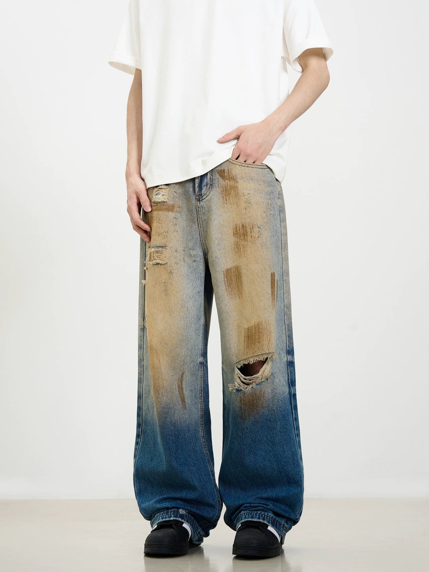 'Aurora' Retro Washed Patina Jeans