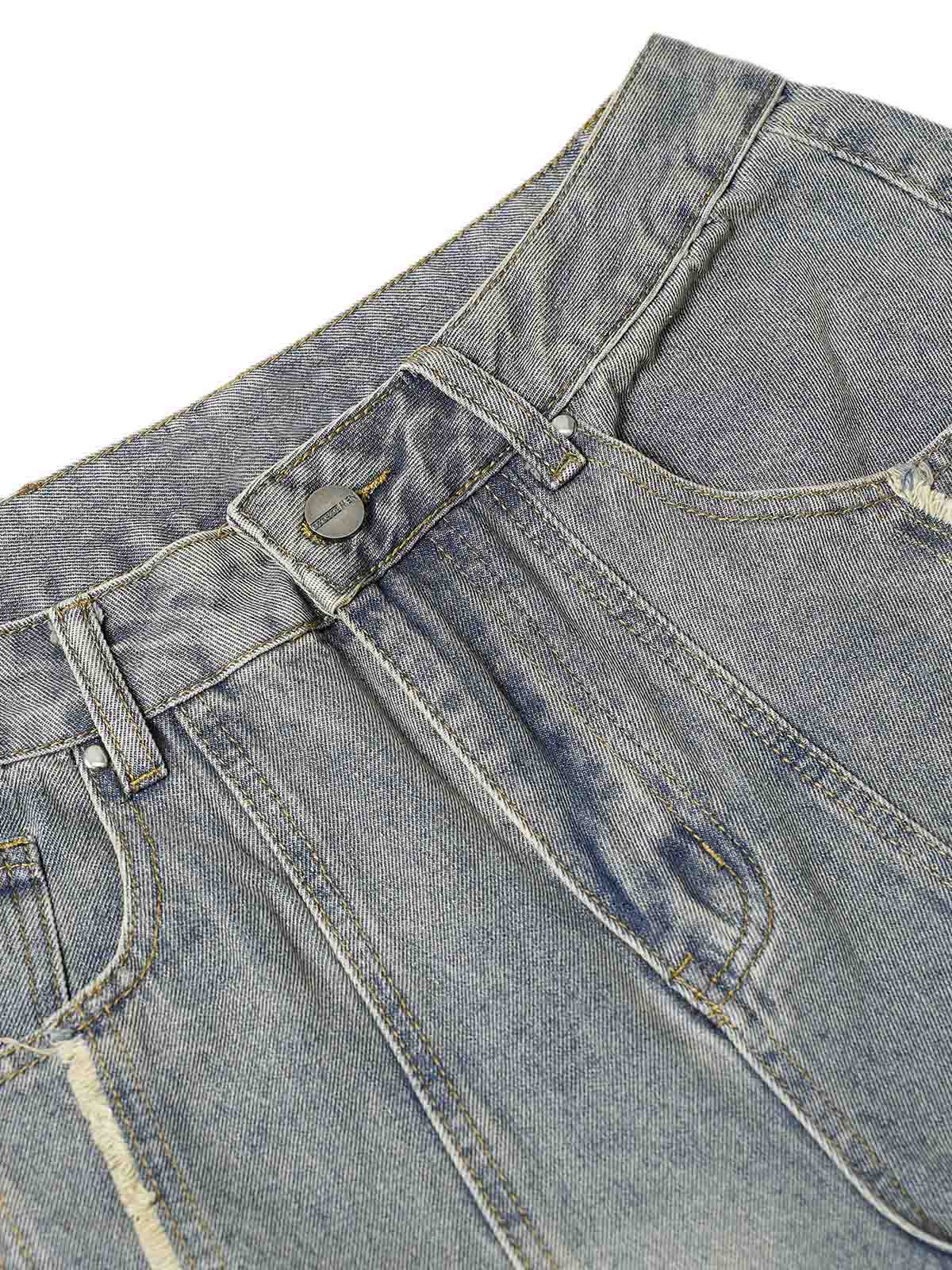 'Giuliana' Washed Distressed Baggy Jeans