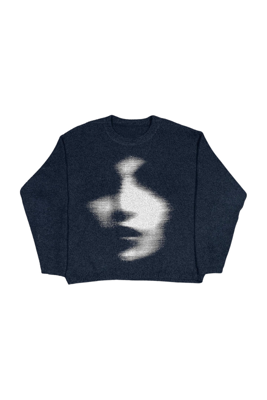 'Eclipse' Abstract Knit Sweater