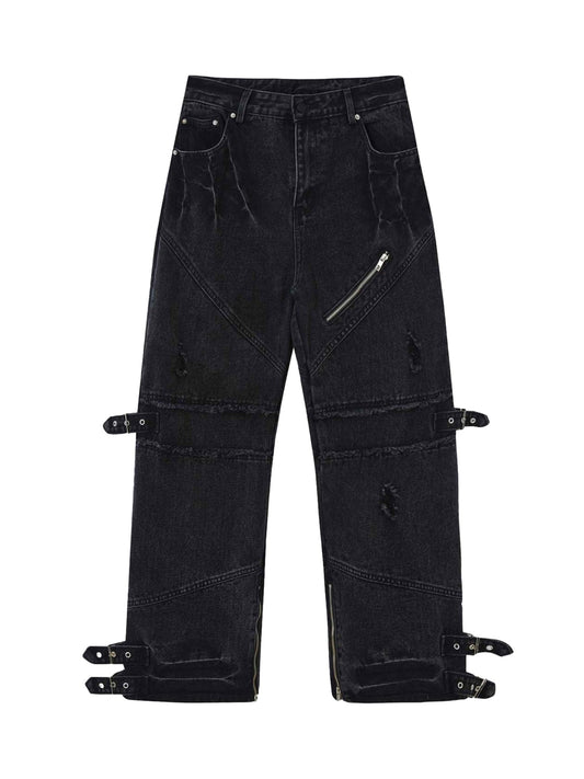 'Rebel' Retro Punk Denim Pants