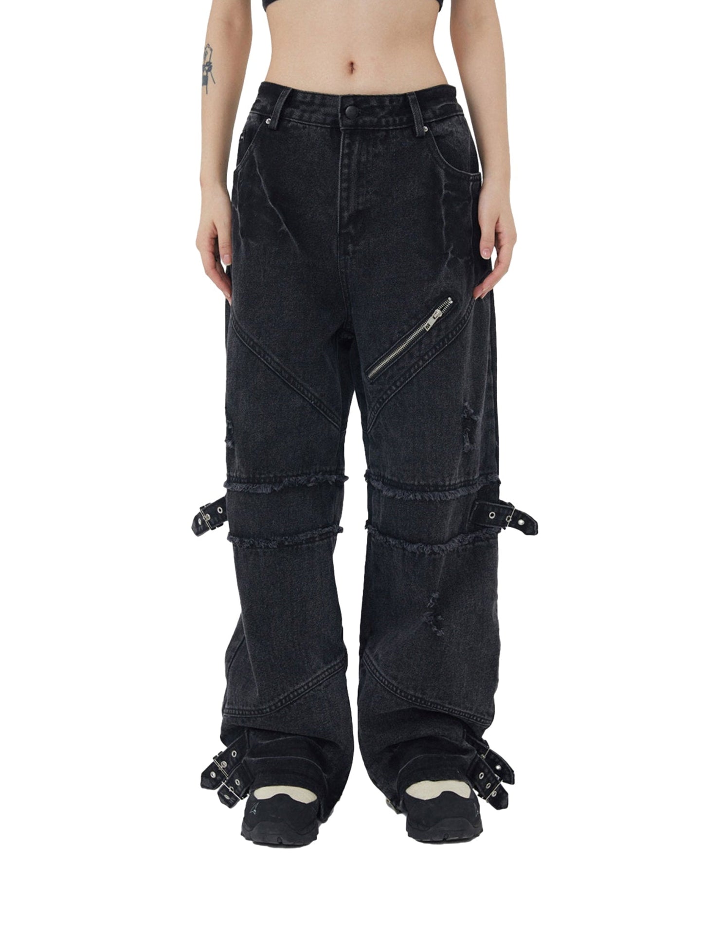 'Rebel' Retro Punk Denim Pants