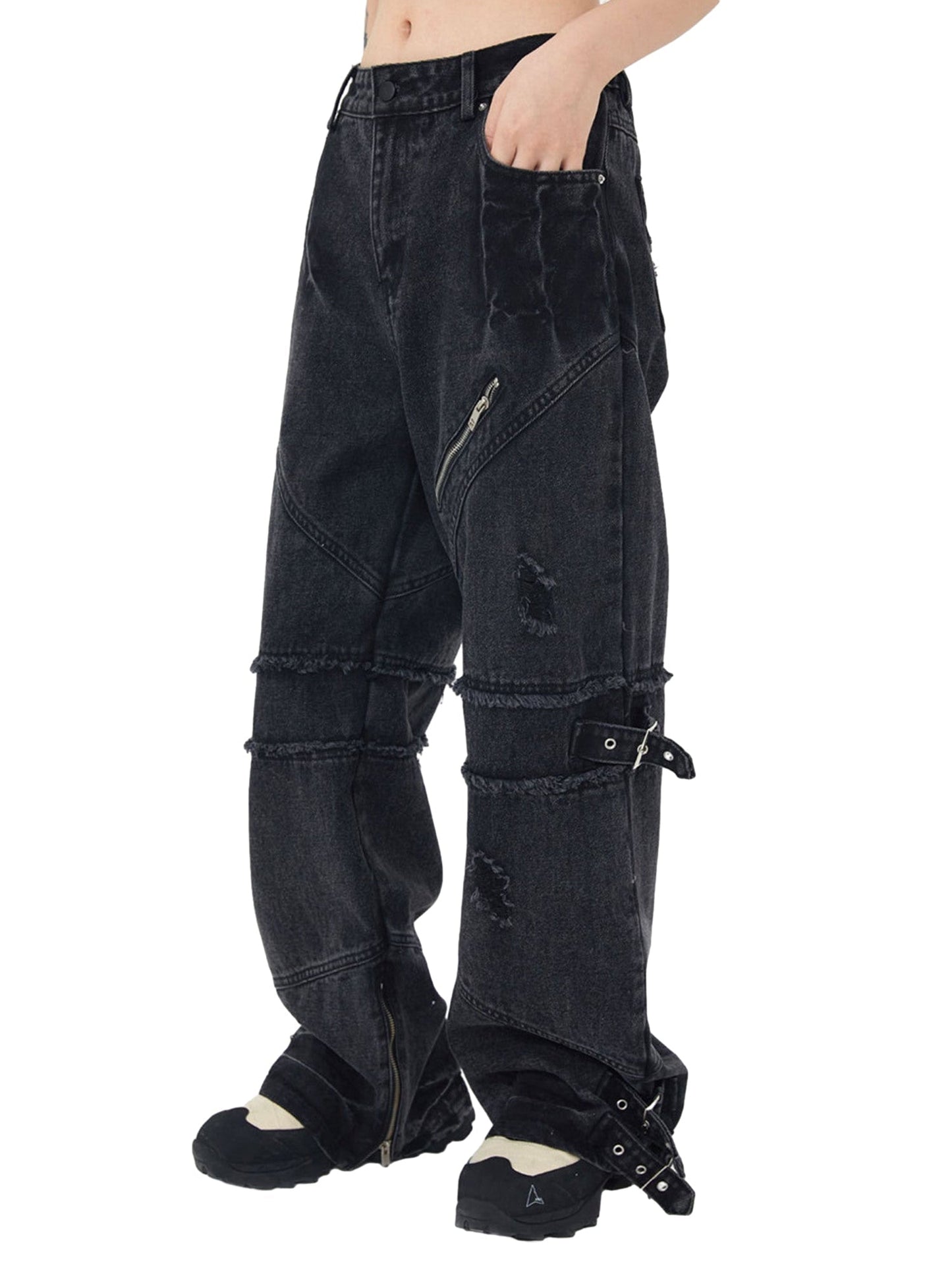 'Rebel' Retro Punk Denim Pants